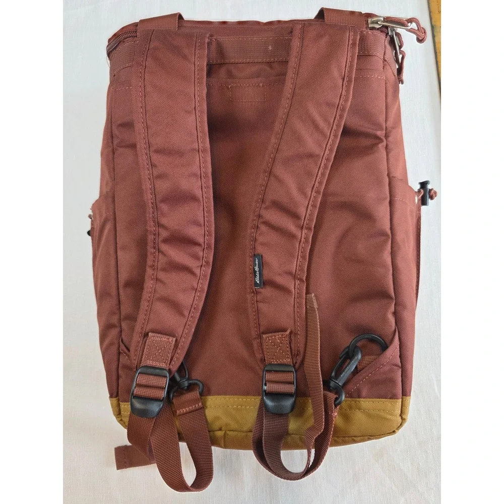 Eddie Bauer Bygone Backpack Cooler Russet Brown Insulated Picnic Daypack Bag